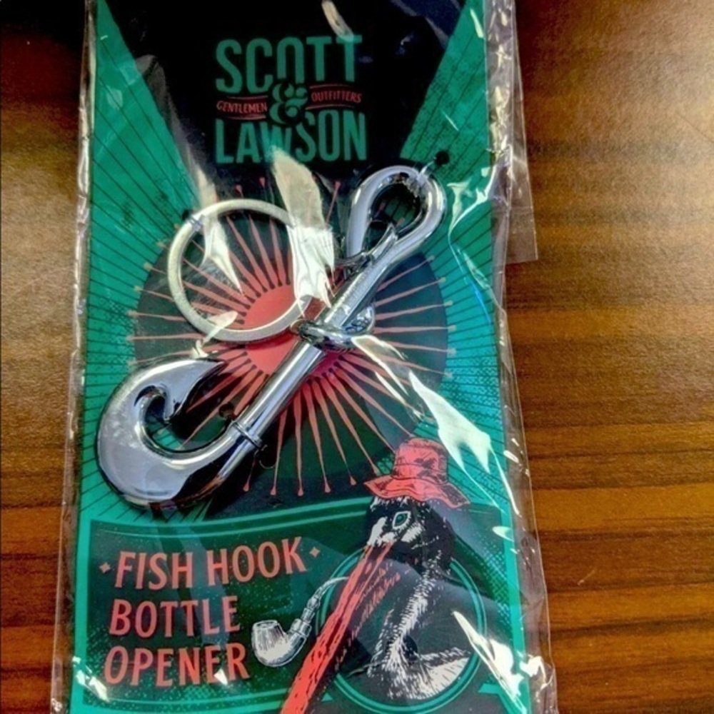 Fish Hook Bottle Opener Scott &Lawson New
